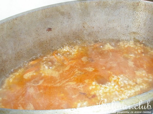 а-ля тухум палов (плов с яйцом)