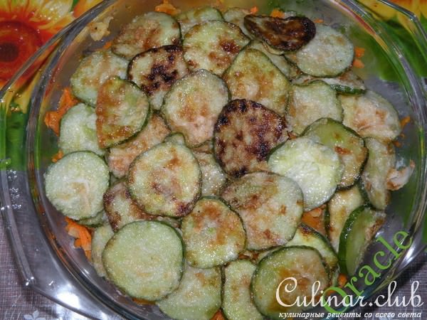 Запеканка De pepinos (огуречная) под сырным соусом.