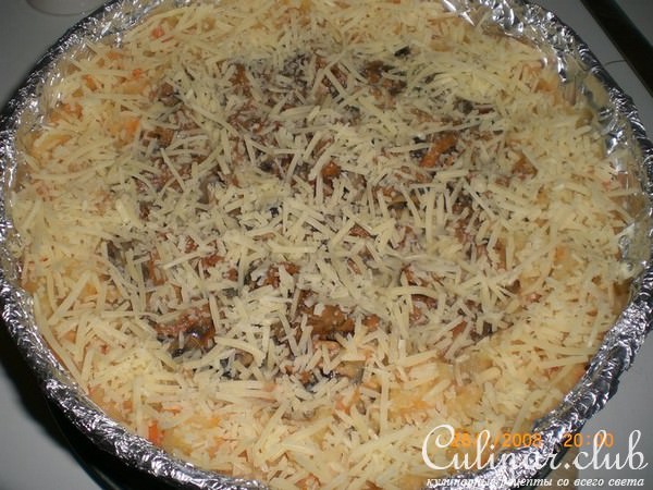 Грибы в картофельном пюре