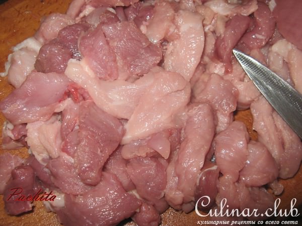 Свинина в сметанно-кофейном соусе