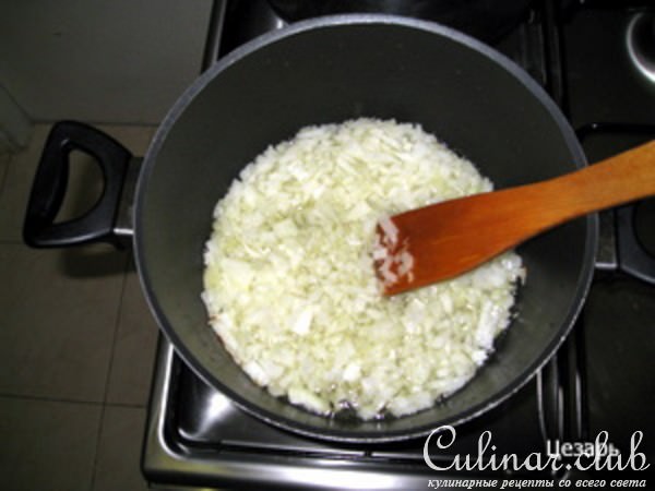 Фасоль белая с овощами.