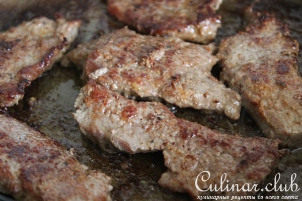 Говяжья вырезка с овощами