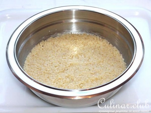 Запеканка из булгура с мясным фаршем