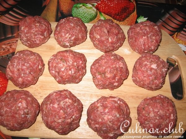 Отбивные из мясного фарша
