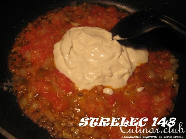 НЬОКИ с копченым сыром.