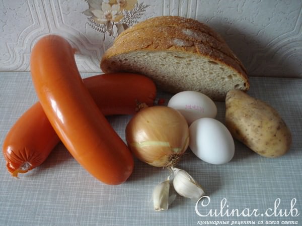 Котлеты из варёной колбасы