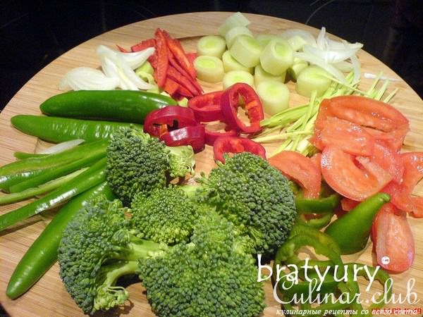 Pizza con pancetta e broccoli - Пицца с беконом и брокколи