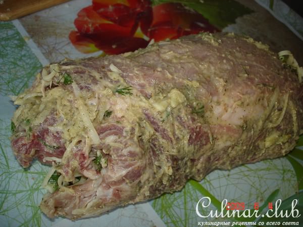 шейка свиная фаршированная(вариант)