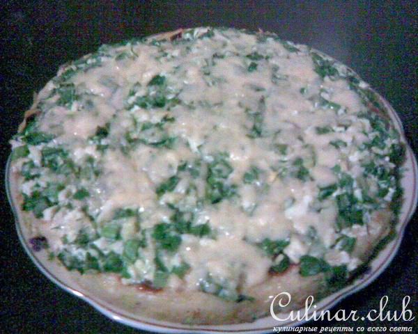 Открытый картофельный пирог - запеканка с зеленью