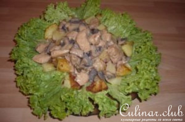 КАРТОФЕЛЬ КУРИЦА ГРИБЫ
