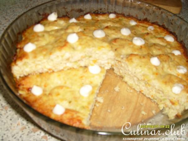 Куриное суфле с кабачками.