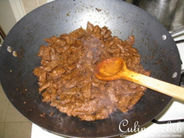 Говядина с овощами