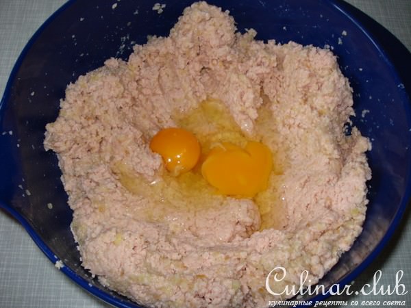 Котлеты из варёной колбасы