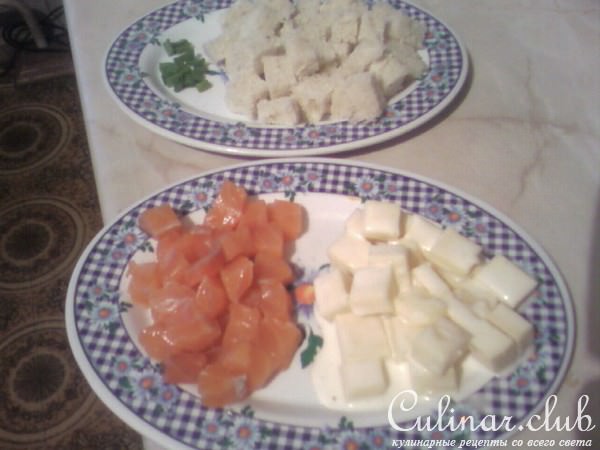 Грибная лазанья со шпажками в прикуску