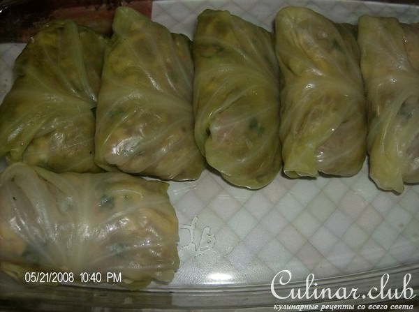 Голубцы с перловкой и сыром