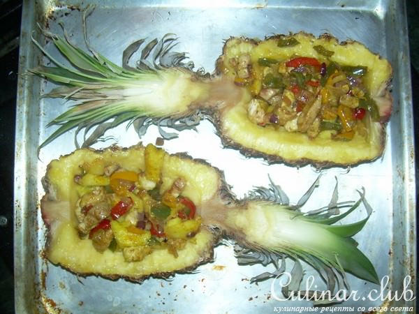 Ананасовые лодлчки для двоих
