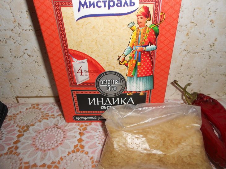 Рис Индика с утиной грудкой и стручковой фасолью за 30 минут