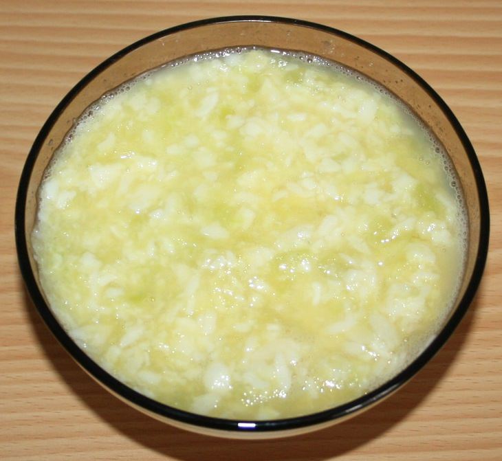Кабачковое суфле с рисовыми хлопьями