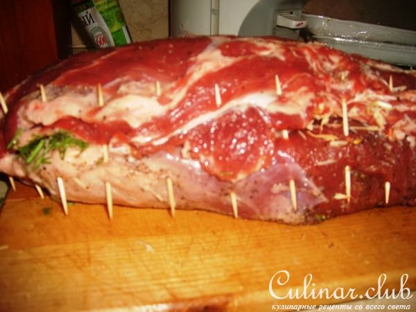Мясной рулет "Мраморный"