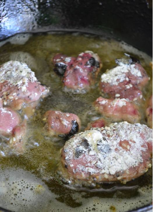 Рис с печенкой и мандаринами