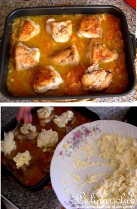 Пряные куриные грудки, запеченные с помидорами