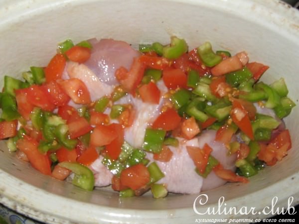 Курочка с овощами.