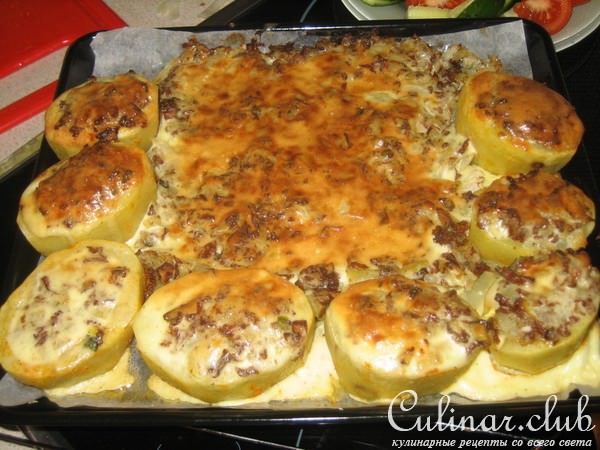 Картофельные "тарталетки" с грибами