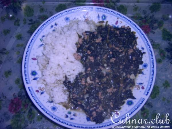 яхния из шпината