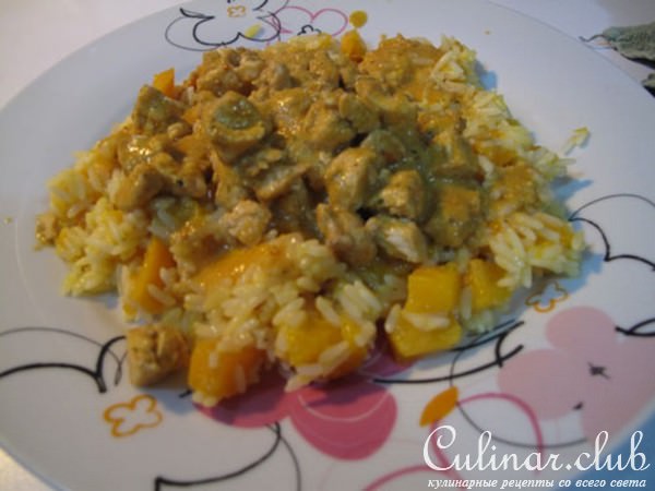 КУРИЦА С КАРИ В КОКОСОВОМ МОЛОКЕ
