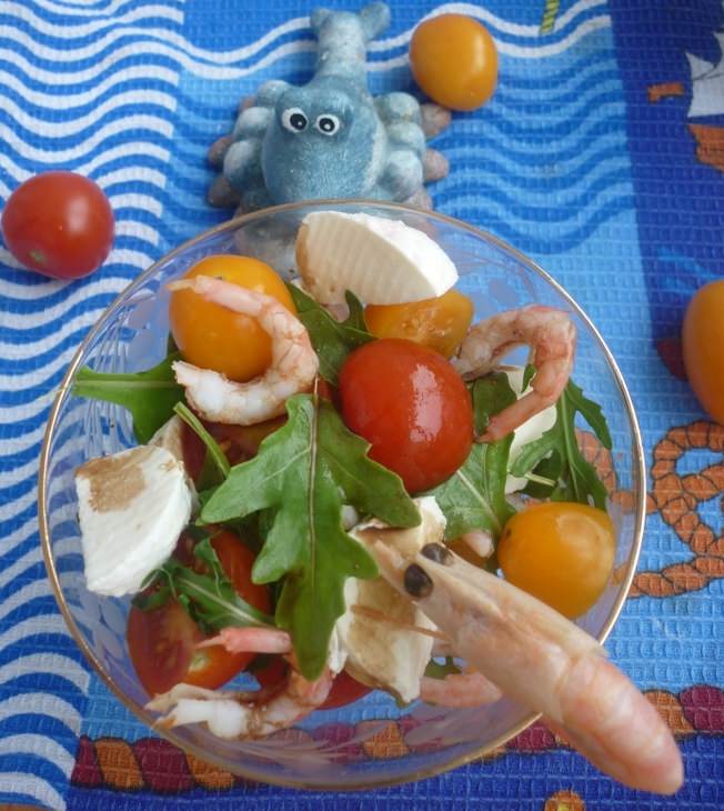 Салат "КК+ЛЛ+РР+креветочки))))"