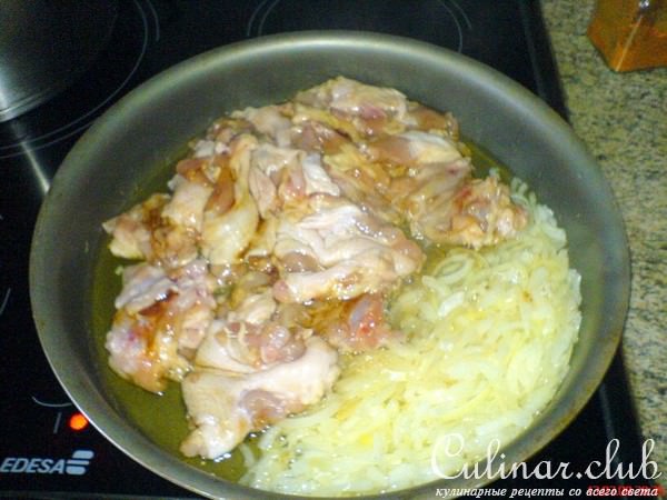 Щавель дикий, запечённый с курицей, да и бульон куриный
