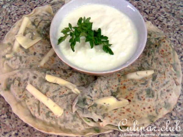Кутабы с зеленью