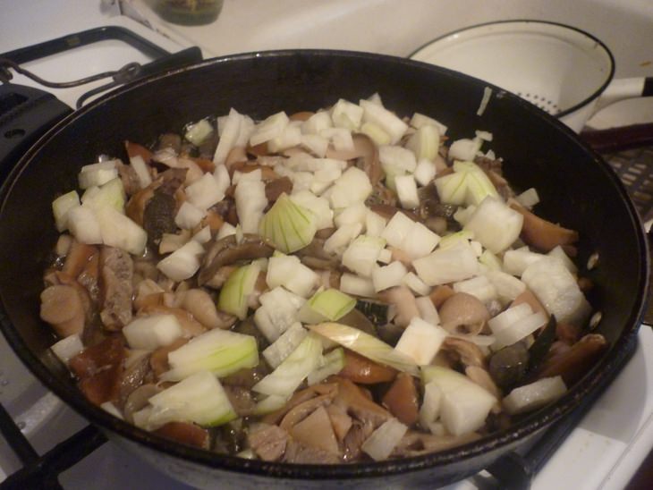 Каша Сименуха( гречневая каша с грибами и яйцом)