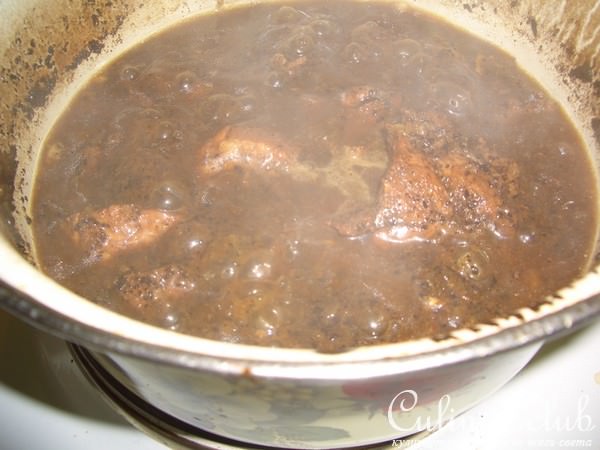 Свинина с кофе (в пиве)
