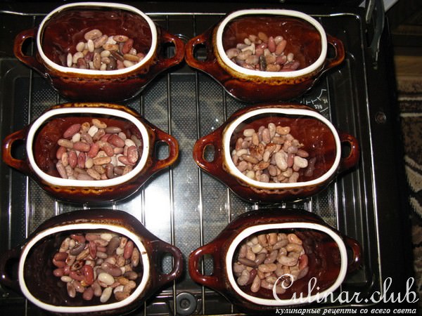 Овощи в горшочках (постный вариант)