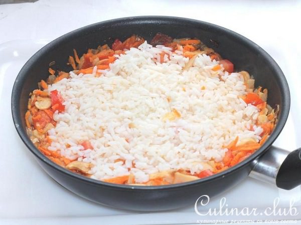 Паста с грибами и фасолью
