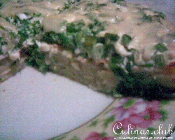 Открытый картофельный пирог - запеканка с зеленью