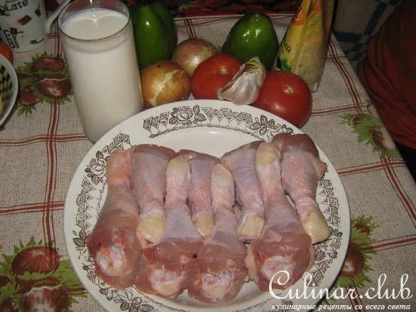 Курочка с овощами.