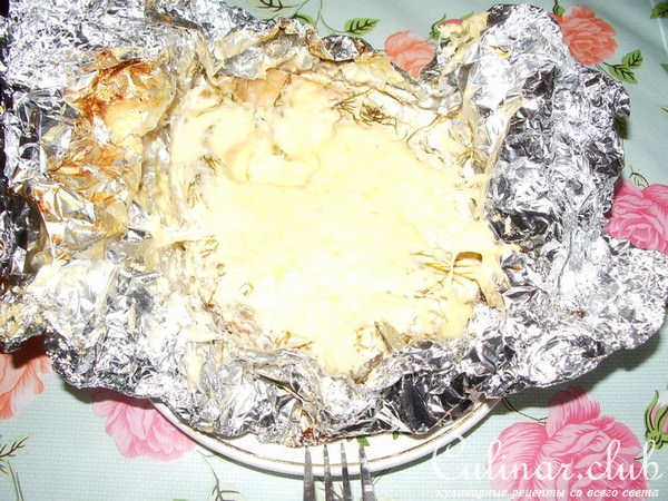Форель в фольге
