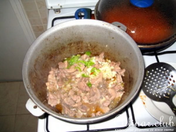 Мясо индейки с болгарским перцем