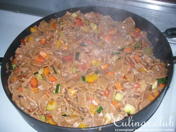 ПАСТА домашнего приготовления С ОВОЩАМИ