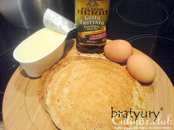 Блины по–липецки с сыром