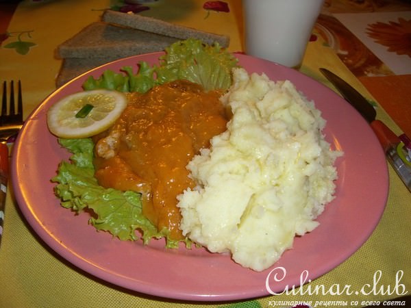 Вкусная рыбка в оранжевой подливке!