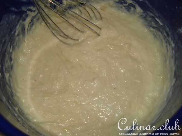 Цикорный салат с ветчиной под сырной корочкой