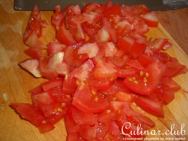 Капустные котлеты с помидорами
