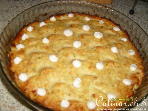 Куриное суфле с кабачками.
