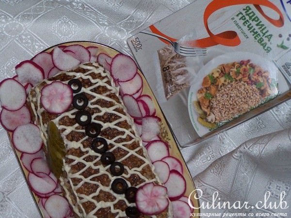 Запеканка из гречки с курицей и грибами за 30 минут