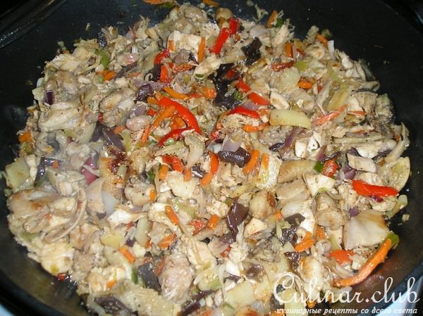 Китайская смесь с рисом