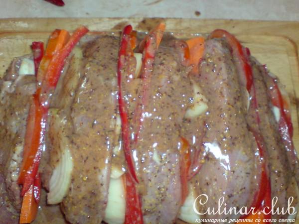 Мясо с овощами паровое