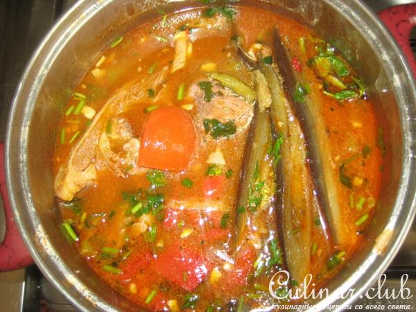 жаркое "Мясо в армянском соусе"